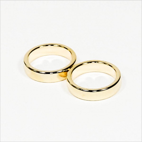 D26-d21x6mm - N45 NdFeB PK-Ring Magnet diametral - Gold