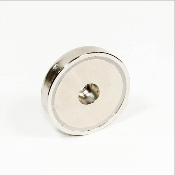 Neodym Topfmagnet Mit Senkbohrung – 20x13,5mm, 10kg Zugkraft, M3 Schraube, 4 Stück