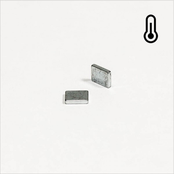 5x4x1mm - 45SH NdFeB Quader Magnet - Zink