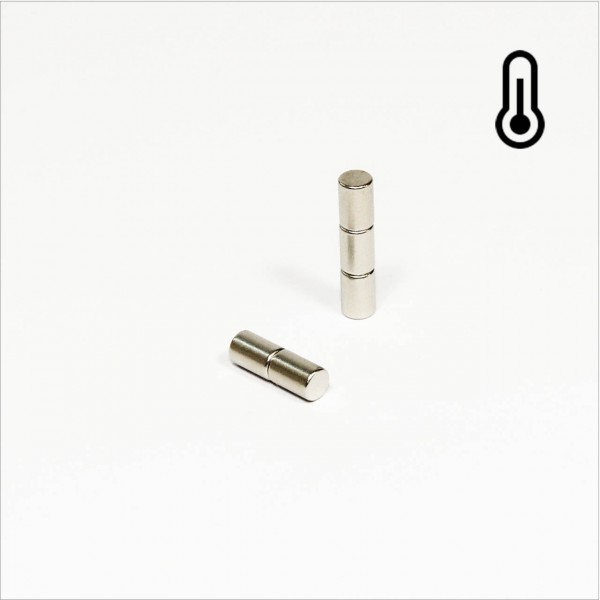 D4x6mm - 42SH NdFeB Stab Magnet - NiCuNi