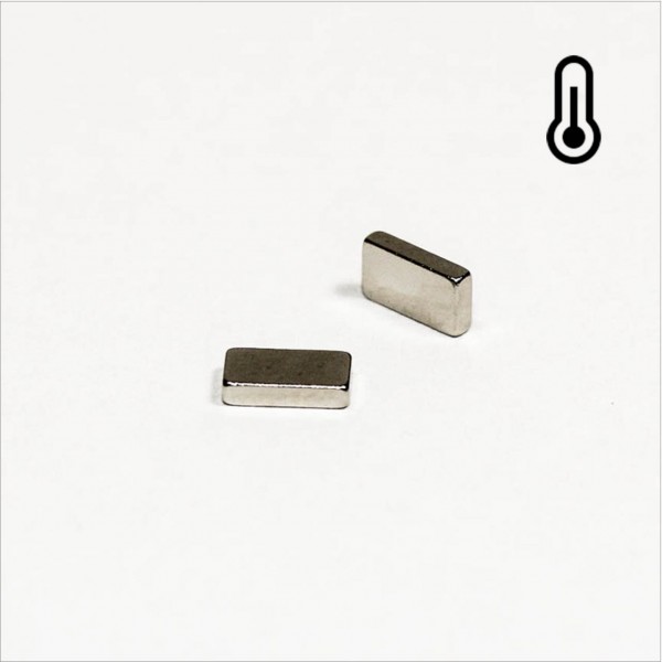 5,5x3x1,2mm - 45SH NdFeB Quader Magnet - NiCuNi