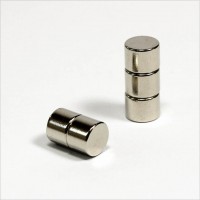 D8x6mm - N45 NdFeB Scheiben Magnet - NiCuNi