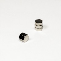 7x3mm - N48 NdFeB Sechseck Magnet - NiCuNi 7x3mm - N48 NdFeB Sechseck Magnet - NiCuNi