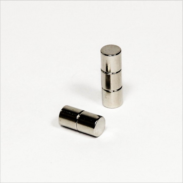 D6x6mm - N48 NdFeB Scheiben Magnet - NiCuNi