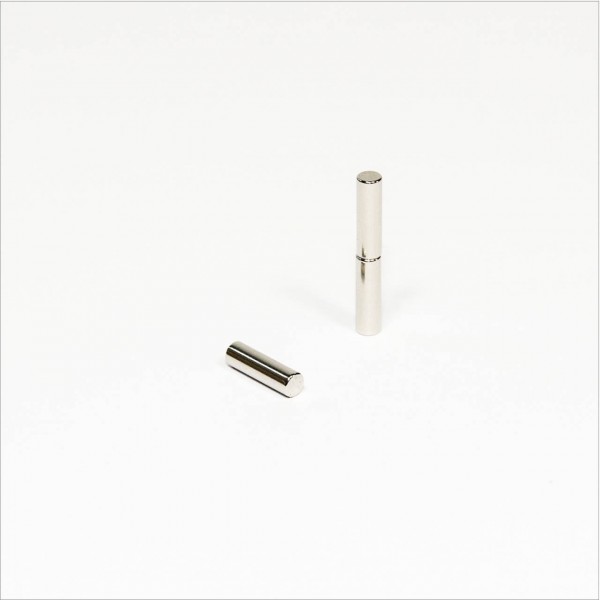 D3x10mm - N45 NdFeB Stab Magnet - NiCuNi