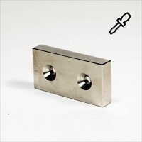 60x30x10mm - N40 NdFeB Quader Magnet - H - NiCuNi 60x30x10mm - N40 NdFeB Quader Magnet - H - NiCuNi