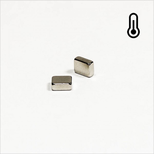 5x4x2mm - 48H NdFeB Quader Magnet - NiCuNi