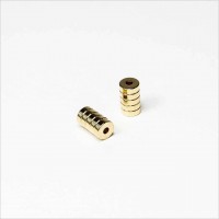 D6-d2x2mm - N45 NdFeB Ring Magnet - NiCuNi-Au