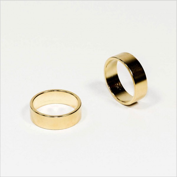 N45 NdFeB PK-Ring Magnet - Gold