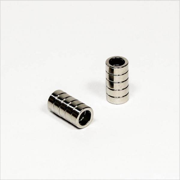 D8-d5,5x3mm - N45 NdFeB Ring Magnet - NiCuNi