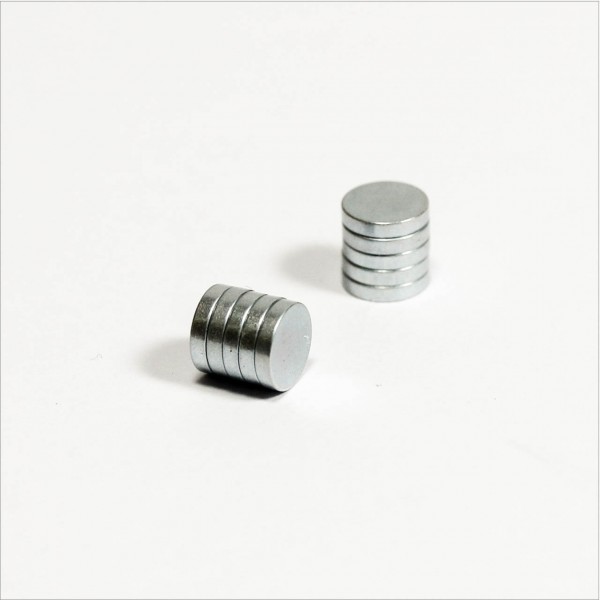 D5x1mm - N48 NdFeB Scheiben Magnet - Zink