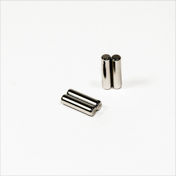 D4x15mm - N42 NdFeB Stab Magnet diametral - NiCuNi