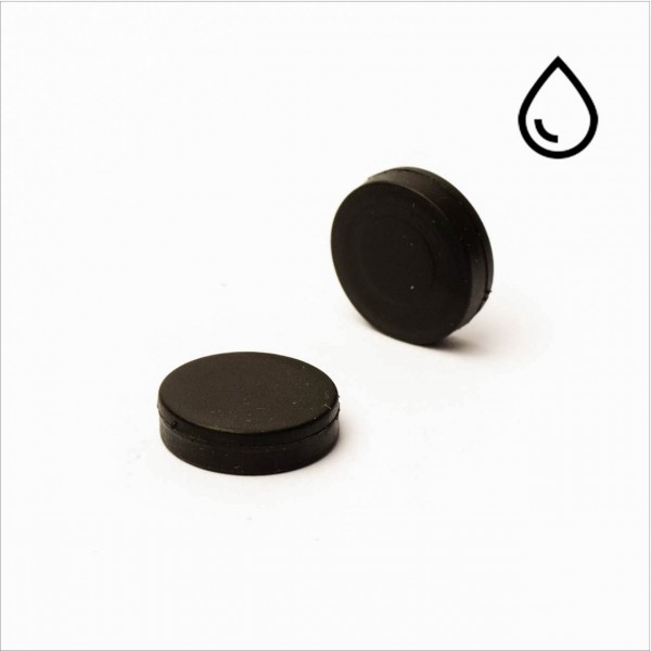 D15x3mm - N35 NdFeB Scheiben Magnet - gummiert/wasserfest