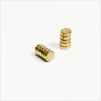 D3x1mm - N42 NdFeB Scheiben Magnet - Gold D3x1mm - N42 NdFeB Scheiben Magnet - Gold